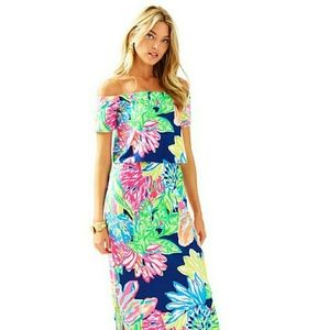*sold*Lilly Pulitzer maxi skirt and crop top